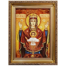 Икона из янтаря "Образ Пресвятой Богородицы Неупиваемая чаша" 15x20 Икона из янтаря "Образ Пресвятой Богородицы Неупиваемая чаша" 15x20