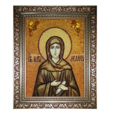 Икона из янтаря "Преподобная Мелания" 15x20 Икона из янтаря "Преподобная Мелания" 15x20