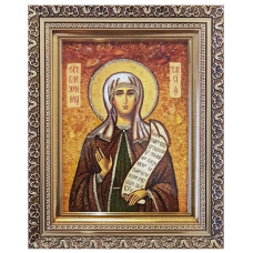 Икона из янтаря "Святая блаженная Таисия" 15x20 Икона из янтаря "Святая блаженная Таисия" 15x20