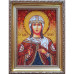 Икона из янтаря "Святая Варвара" 15x20