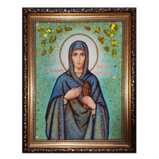 Икона из янтаря "Святая великомученица Анастасия Узорешительница" 15x20 Икона из янтаря "Святая великомученица Анастасия Узорешительница" 15x20