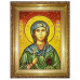 Икона из янтаря "Святая Миропия Хиосская" 15x20