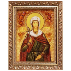 Икона из янтаря "Святая мученица Анисия" 15x20 Икона из янтаря "Святая мученица Анисия" 15x20