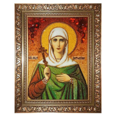 Икона из янтаря "Святая мученица Антонина" 15x20 Икона из янтаря "Святая мученица Антонина" 15x20