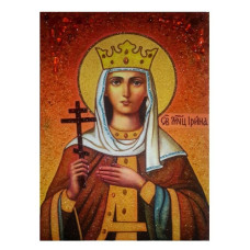 Икона из янтаря "Святая мученица Ирина" 15x20 Икона из янтаря "Святая мученица Ирина" 15x20