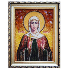 Икона из янтаря "Святая мученица Калерия (Валерия) Кесарийская" 15x20 Икона из янтаря "Святая мученица Калерия (Валерия) Кесарийская" 15x20