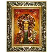 Икона из янтаря "Святая мученица Пелагия Тарсийская" 15x20 Икона из янтаря "Святая мученица Пелагия Тарсийская" 15x20