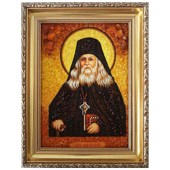 Икона из янтаря "Святитель Лев Великий" 20x30 Икона из янтаря "Святитель Лев Великий" 20x30