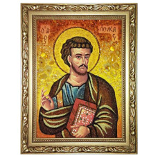 Икона из янтаря "Святой апостол Лука" 15x20 Икона из янтаря "Святой апостол Лука" 15x20