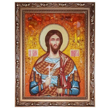 Икона из янтаря "Святой великомученик Никита" 15x20 Икона из янтаря "Святой великомученик Никита" 15x20