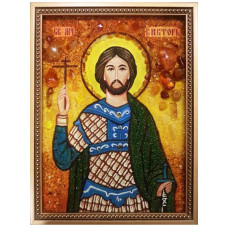 Икона из янтаря "Святой Виктор" 15x20 Икона из янтаря "Святой Виктор" 15x20