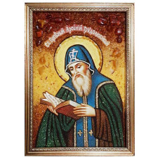 Икона из янтаря "Святой преподобный Арсений Трудолюбивый" 15x20 Икона из янтаря "Святой преподобный Арсений Трудолюбивый" 15x20