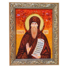 Икона из янтаря "Преподобномученик Платон (Колегов), иеромонах" 15x20