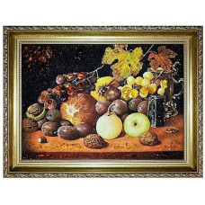 Картина из янтаря "Дары осени" 20x30 Картина из янтаря "Дары осени" 20x30