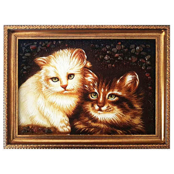 Картина из янтаря "Котята" 60x80 Картина из янтаря "Котята" 60x80