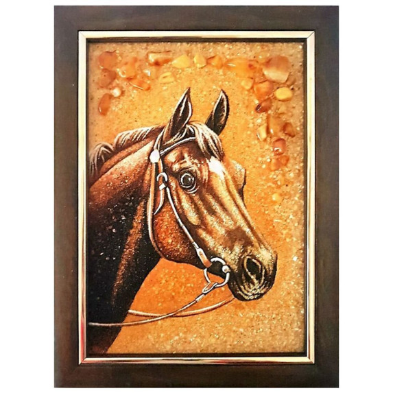 Картина из янтаря "Лошадь" 80x120 Картина из янтаря "Лошадь" 80x120