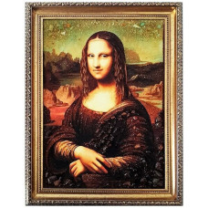 Картина из янтаря "Мона Лиза" 20x30