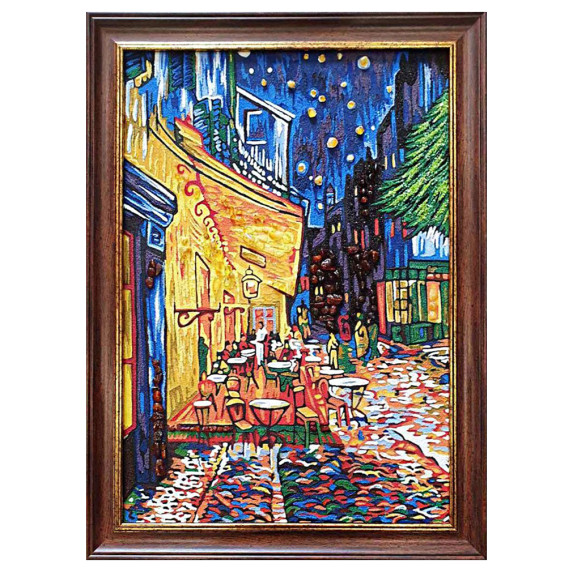 Картина из янтаря "Ночное кафе" 40x60 Картина из янтаря "Ночное кафе" 40x60