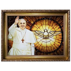 Картина из янтаря "Папа Римский" 20x30 Картина из янтаря "Папа Римский" 20x30