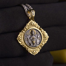 Серебряная ладанка с позолотой "Неупиваемая Чаша" ПСП-014 Серебряная ладанка с позолотой "Неупиваемая Чаша" ПСП-014