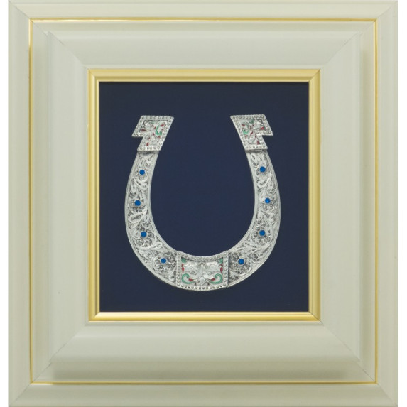 Панно "Подкова" с камнями