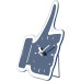 Часы настенные "Thumbs Up!", синие 23x20 см