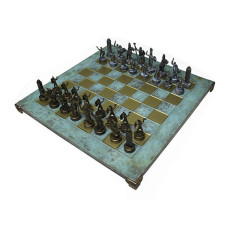 Шахматы Manopoulos Греческая мифология S4TIR бирюзовые Шахматы Manopoulos Греческая мифология S4TIR бирюзовые