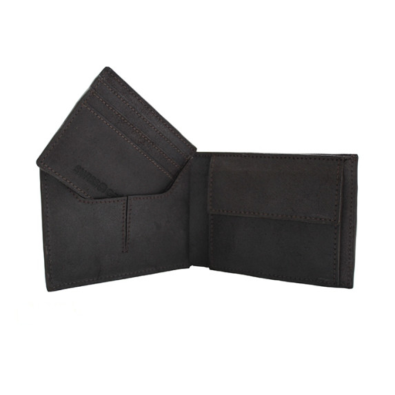 Кожаное портмоне мужское SWISS GEAR черный SG30-13BR