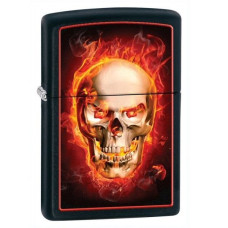 Зажигалка Zippo 218 Burning Skull 28307 Зажигалка Zippo 218 Burning Skull 28307